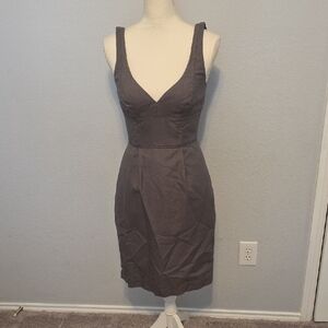 J. Crew Charcoal Midi Dress